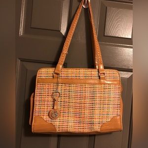 Bueno of Caifornia Straw Handbag Purse Tote Gal